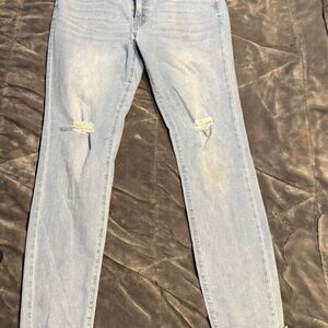 Light Blue Distressed Jeans